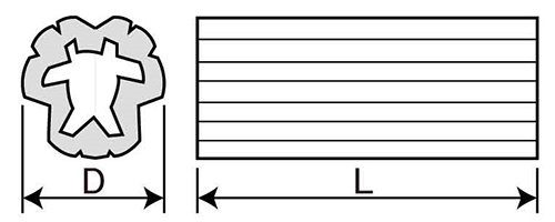 カール PCプラグ (多量小箱入)(樹脂製プラグ)の寸法図