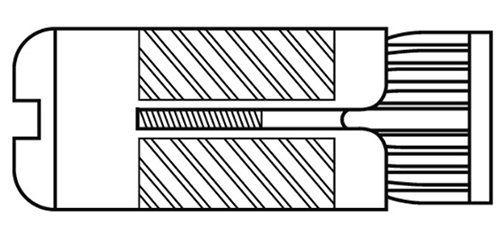 マーベル ASプラグ (MA-MS)(亜鉛ダイキャスト製)の寸法図