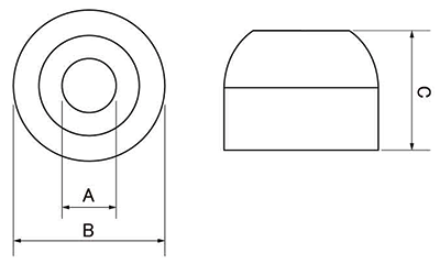 トンボアンカー用 (防水パッキン)の寸法図