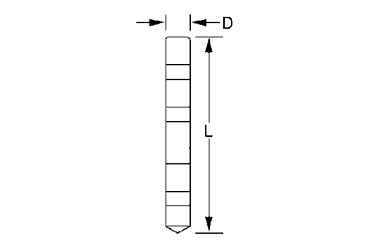 ケミカルアンカー MUアンカー(無撹拌タイプ)の寸法図