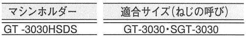 シーティーアンカー・GT3030用 打ち込み棒ハンマードリルSDS用(GT-H)(工具)の寸法表