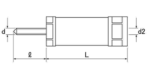鉄 ネツカットボルト(AC)(タイトフレーム用ビス)の寸法図