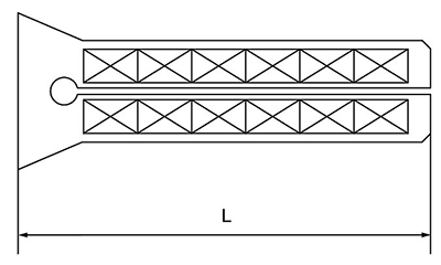 NKプラグ (鉛製プラグ)の寸法図