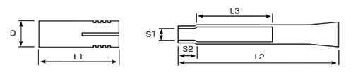 鉄 セパ引きアンカー(山留め金属系アンカー)(SP)(エヌパット品)の寸法図