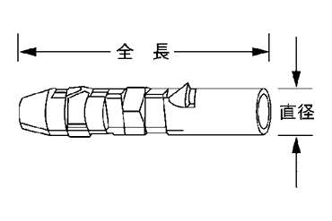 エヌピープラグ NAS (樹脂製プラグ)の寸法図