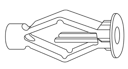 中空プラグ (樹脂製)(NA・パック入り)(ユニカ製)の寸法図