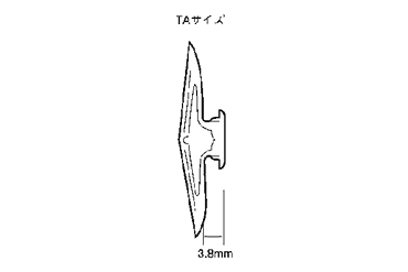 トグラーTA(100P)(適合板厚3～6)(樹脂製プラグ)の寸法図