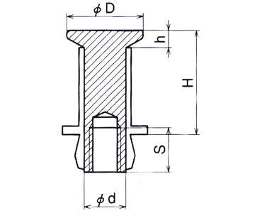 三門 プレートハンガーPH (一般設備用)の寸法図