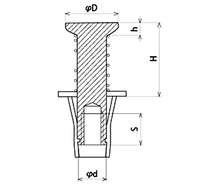 三門 キーストマンKM (一般設備用)(白)の寸法図