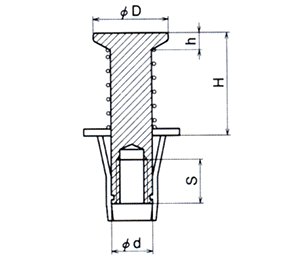 三門 キーストマンKM (一般設備用)(ピンク)の寸法図