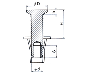 三門 キーストマンKM (一般設備用)(紫)の寸法図