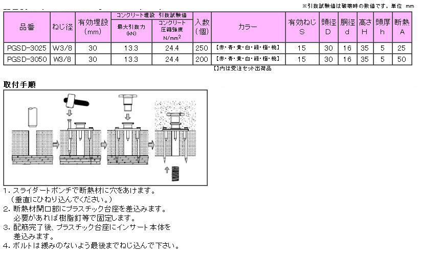 三門 プラスライダートPGSD (軽天〜軽設備用)の寸法表