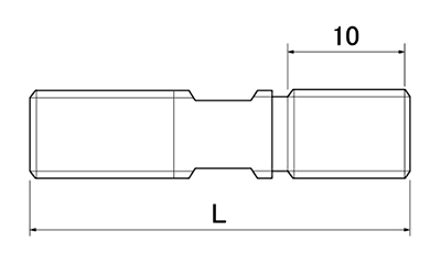三門 合板用軸足(型枠部材)の寸法図