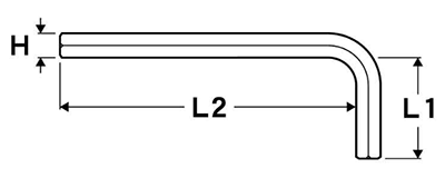 エイト 六角スパナ ドアホルダーセット (ミリ/インチ)(RS-ZD)の寸法図