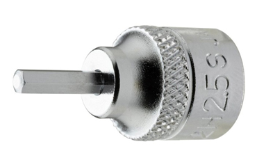TONE ソケットレンチ用ヘキサゴンソケット(六角穴付きねじ用)(2H)(差込口 6.35mm・1/4)の商品写真