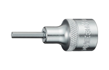 TONE ソケットレンチ用ヘキサゴンソケット(六角穴付きねじ用)(3H)(差込口 9.5mm・3/8)の商品写真