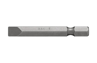 NAC(長堀工業) (-)片頭幅広マイナスドライバービット(B-37)(差込口 6.35mmx11.5/ -6mm幅)の商品写真