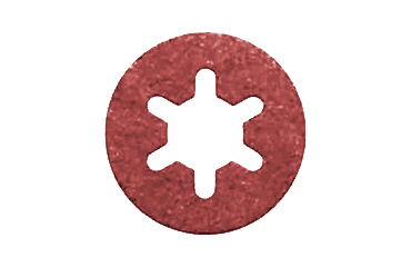 ファイバー平座金 (ワッシャー)(赤色厚タイプ)(座金組込ねじ用)の商品写真