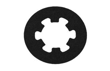 ファイバー平座金 (ワッシャー)(黒色厚タイプ)(座金組込ねじ用)の商品写真