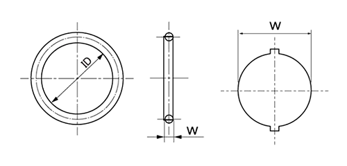 Oリング 1A-S(SM) (エア・ウォーター・マッハ品)の寸法図