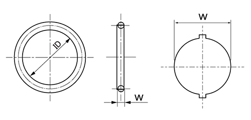 Oリング 4C-S(SM) (エア・ウォーター・マッハ品)の寸法図