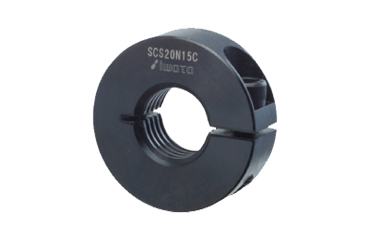 鉄 S45C 黒染め 内径ネジ(並目) スタンダードスリットカラー(SCS-N-C)(岩田製作所)の商品写真