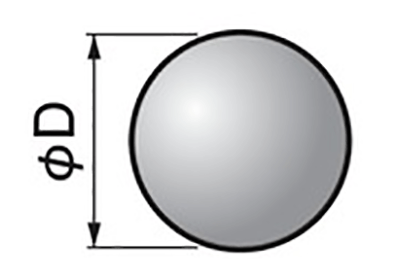 オイレス アラミド M ボ-ル ABGの寸法図