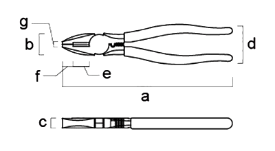 フジ矢 パワーペンチの寸法図