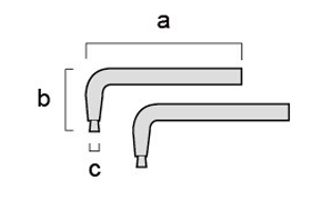 スナップリング用替爪(曲がり用)φ2.0 (FB-1)の寸法図