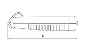 ロブテックス ケーブルストリッパー (CS)の寸法図