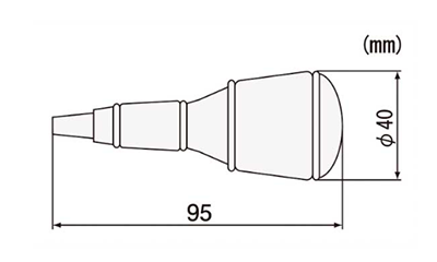 エンジニア マスターグリップドライバーセット(+-/ヘックスローブ)(DR-)(7本組)の寸法表