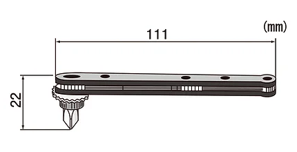エンジニア製 オフセットラチェットセット(薄型)(DR-55)の寸法図