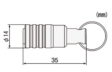 エンジニア ビットピット(ビットホルダー/対応ビット対辺：6.35mm)(DR-62)の寸法図