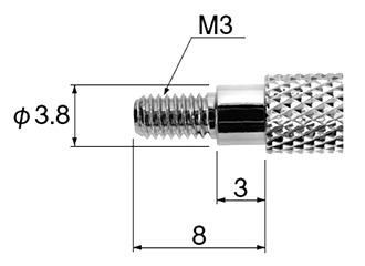エンジニア ストリップゲージ (被覆の長さ調整用)(PA)の寸法図