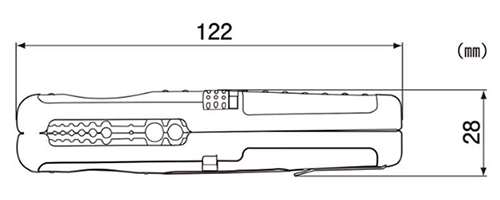 エンジニア コンパクトストリッパー (ポケットサイズ)(PAW-21)の寸法図