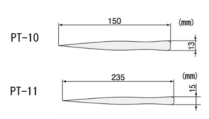 エンジニア ステンレスピンセット(多用途ロングタイプ) (PT-10/11)(エンジニア品)の寸法図
