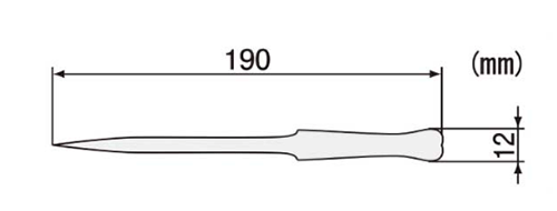 エンジニア ステンレスピンセット(技工タイプ) PT-13の寸法図