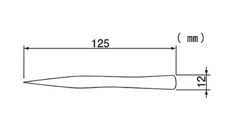 エンジニア チタンピンセット(標準タイプ) PTN-01の寸法図