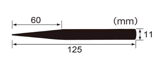 エンジニア ESDピンセット(標準タイプ) PTZ-61の寸法図