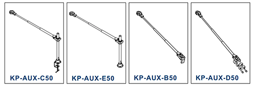 キリウス フレキブルドライバーアーム (支柱付クランプ)(KP-AUX-C50)の寸法図