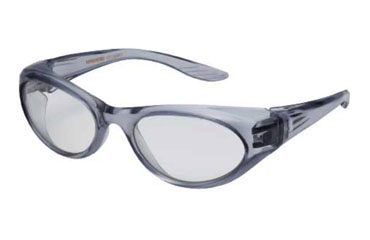 ヤマモト 二眼形保護めがね ブルーライトカットグラス YS-380BC (フレームカラー：クリアスモーク)の商品写真