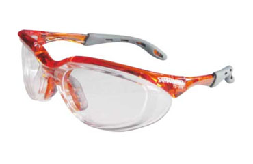 ヤマモト 二眼形保護めがね YS-390 (フレームカラー：オレンジ)の商品写真
