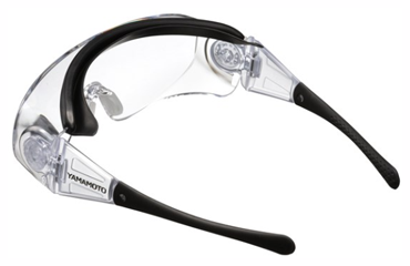 ヤマモト 一眼形オーバーグラスタイプ保護めがね SN-760 (フレームカラー：ブラック)の寸法表