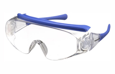 ヤマモト 一眼形オーバーグラスタイプ保護めがね SN-760 (フレームカラー：ブルー)の商品写真