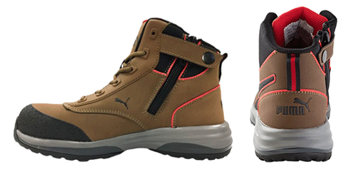 プーマ(PUMA) 安全靴 ラピッドブラウンミッドZIPの寸法図