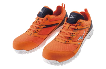 ミズノ 安全靴 F1GA180354 オレンジ x シルバー x ネイビーの商品写真