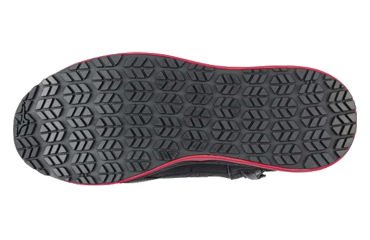 ミズノ 安全靴 F1GA200309 ブラックxレッドの寸法表