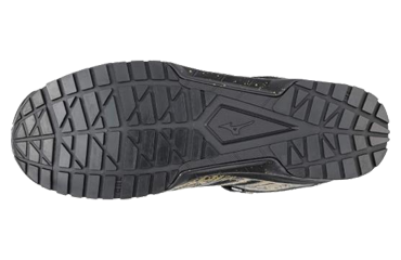 ミズノ 安全靴 F1GA180250 ゴールドxブラックの寸法表