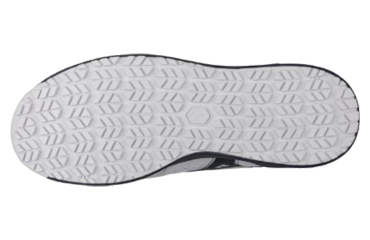 ミズノ 安全靴 F1GA210001 (ホワイト x ネイビー)(ひもタイプ)の寸法表