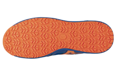 ミズノ 安全靴 F1GA210027 (ブルー x オレンジ)(ひもタイプ)の寸法表